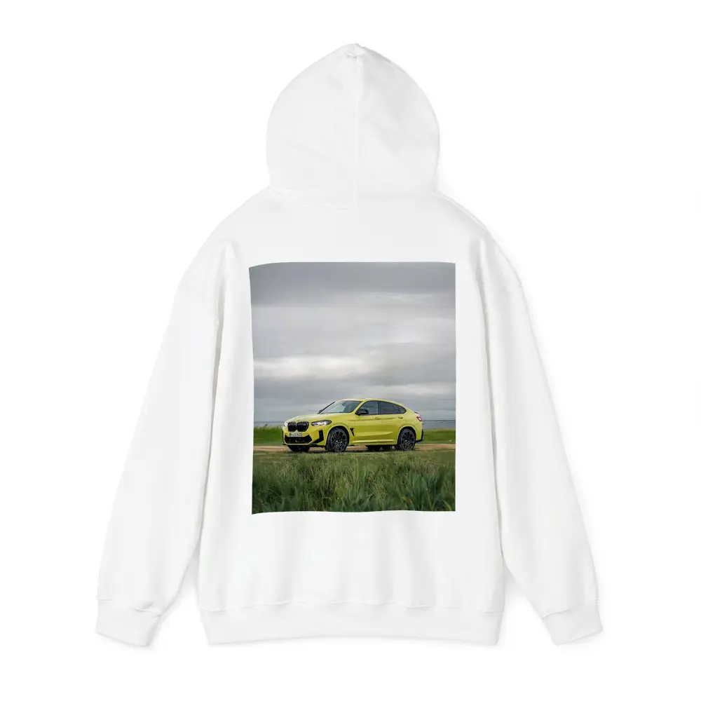 BMW X4 M Competition Yellow Overcast Field – Hoodies