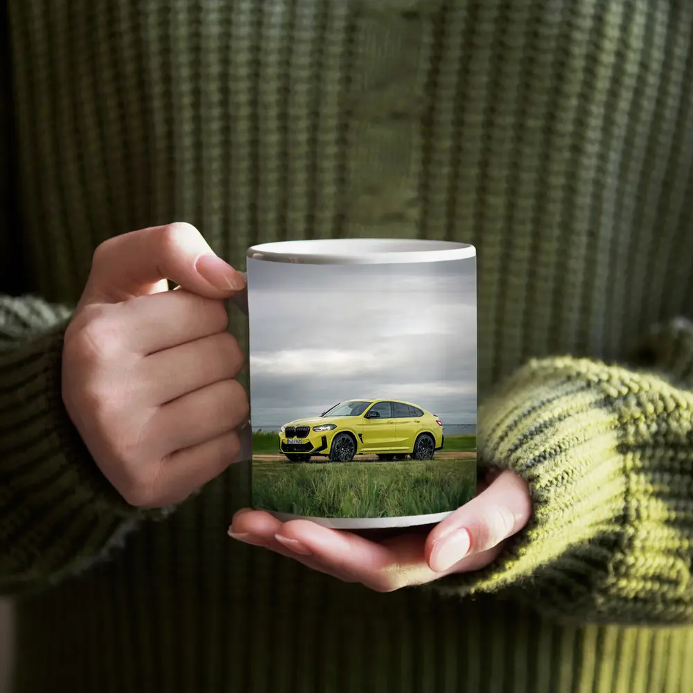 BMW X4 M Competition Yellow Overcast Field – Mugs