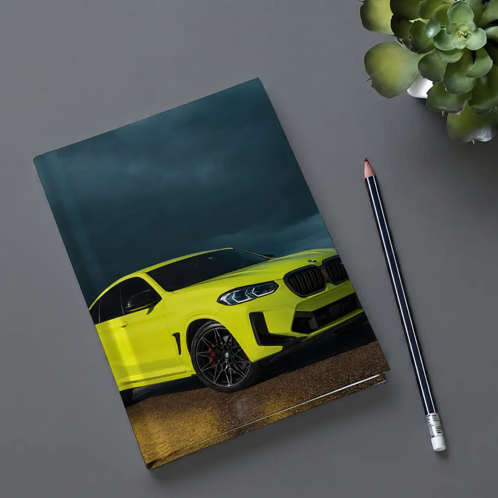 BMW X4 M Neon Yellow Stormy Sky – Notebooks