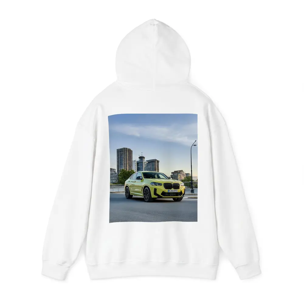 BMW X4 M Yellow Urban City Street – Hoodies