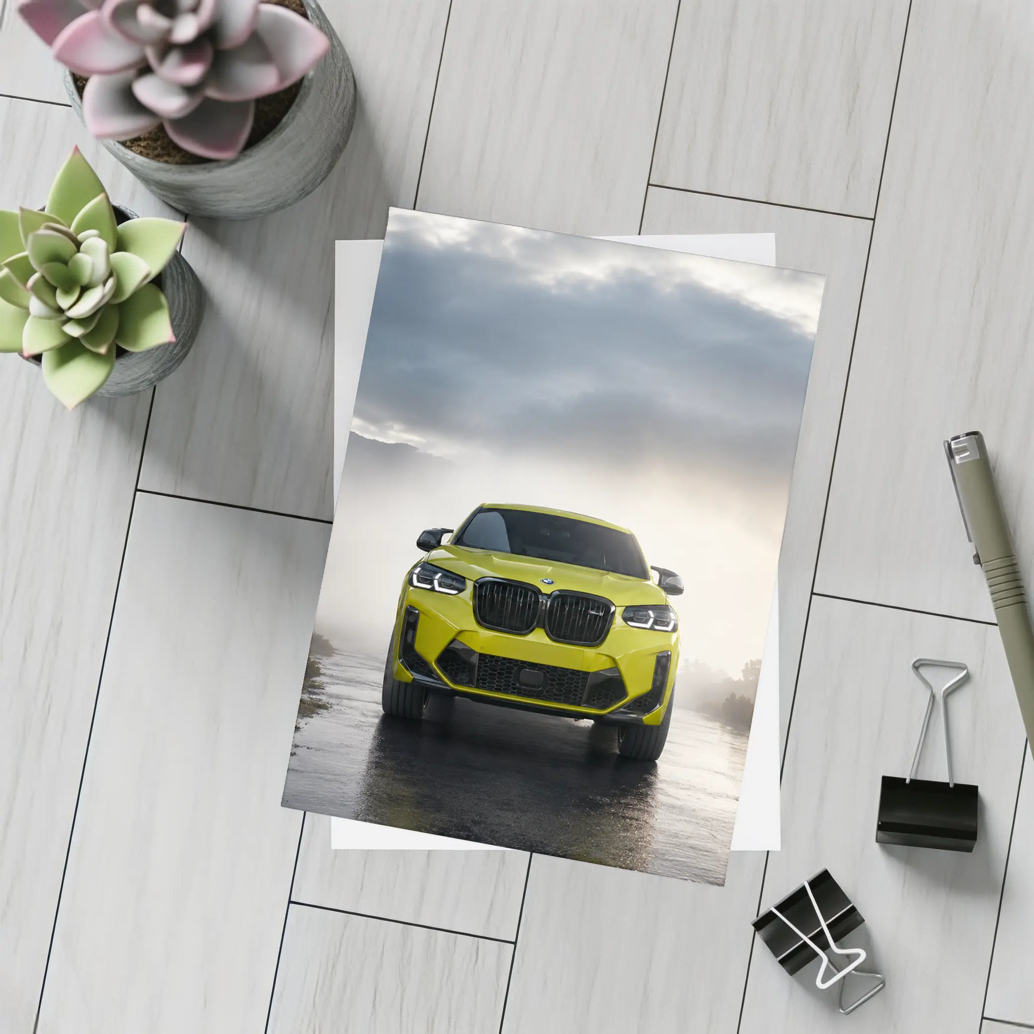 BMW X4 M Sao Paulo Yellow Misty Road – Postcards
