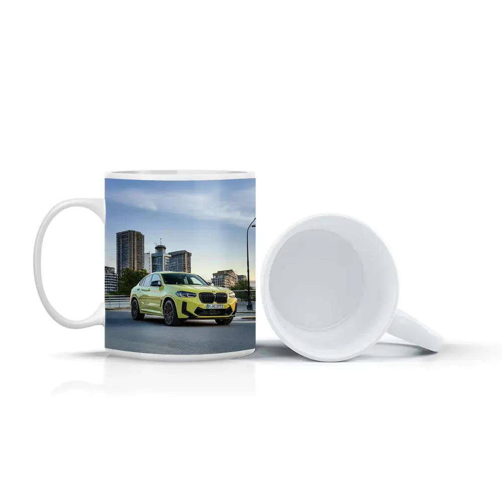 BMW X4 M Yellow Urban City Street – Mugs