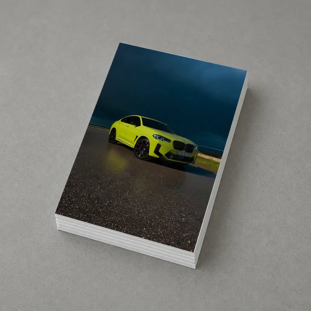 BMW X4 M Yellow Storm Dark Sky – Postcards