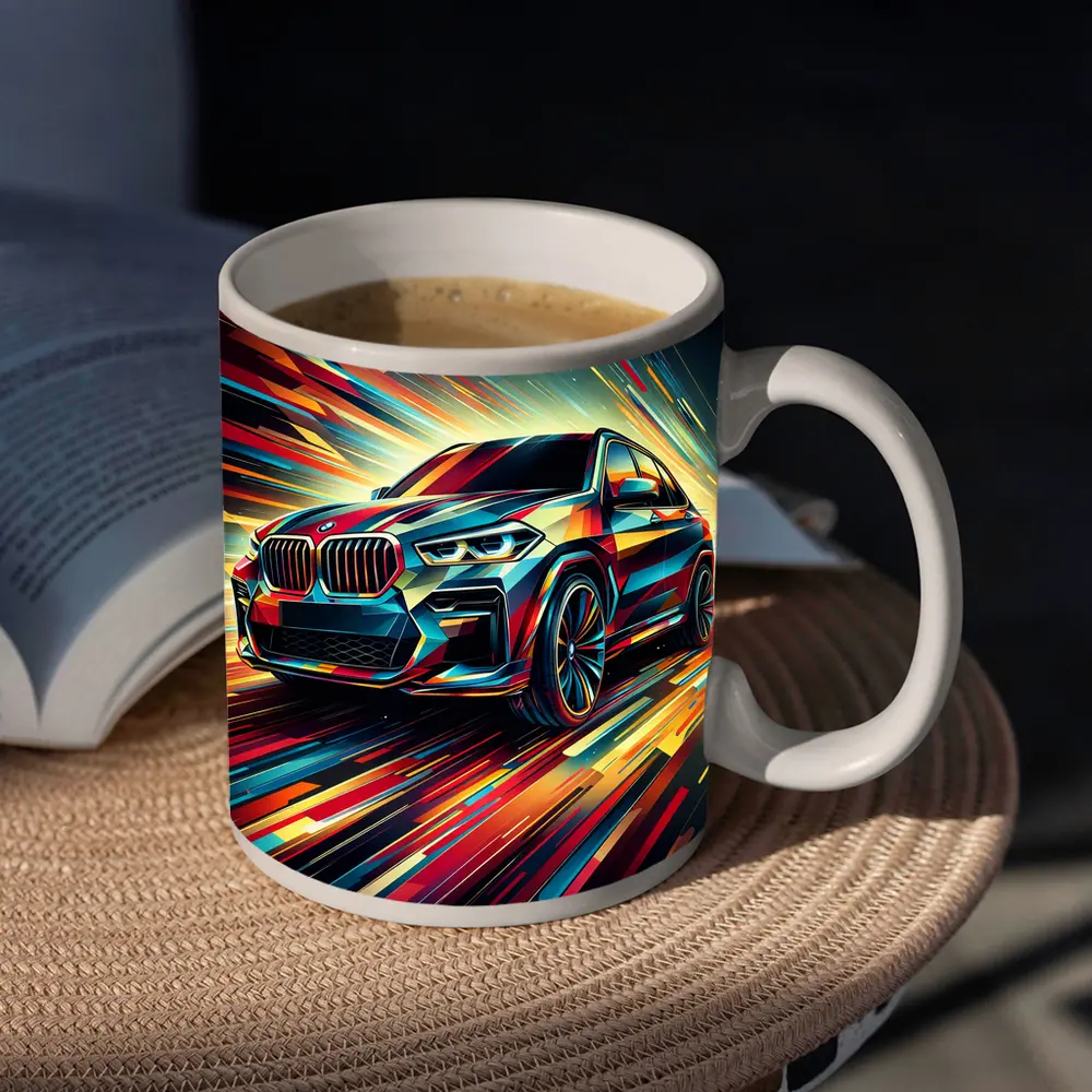 BMW X5 Abstract Dynamic Speed Art – Mugs