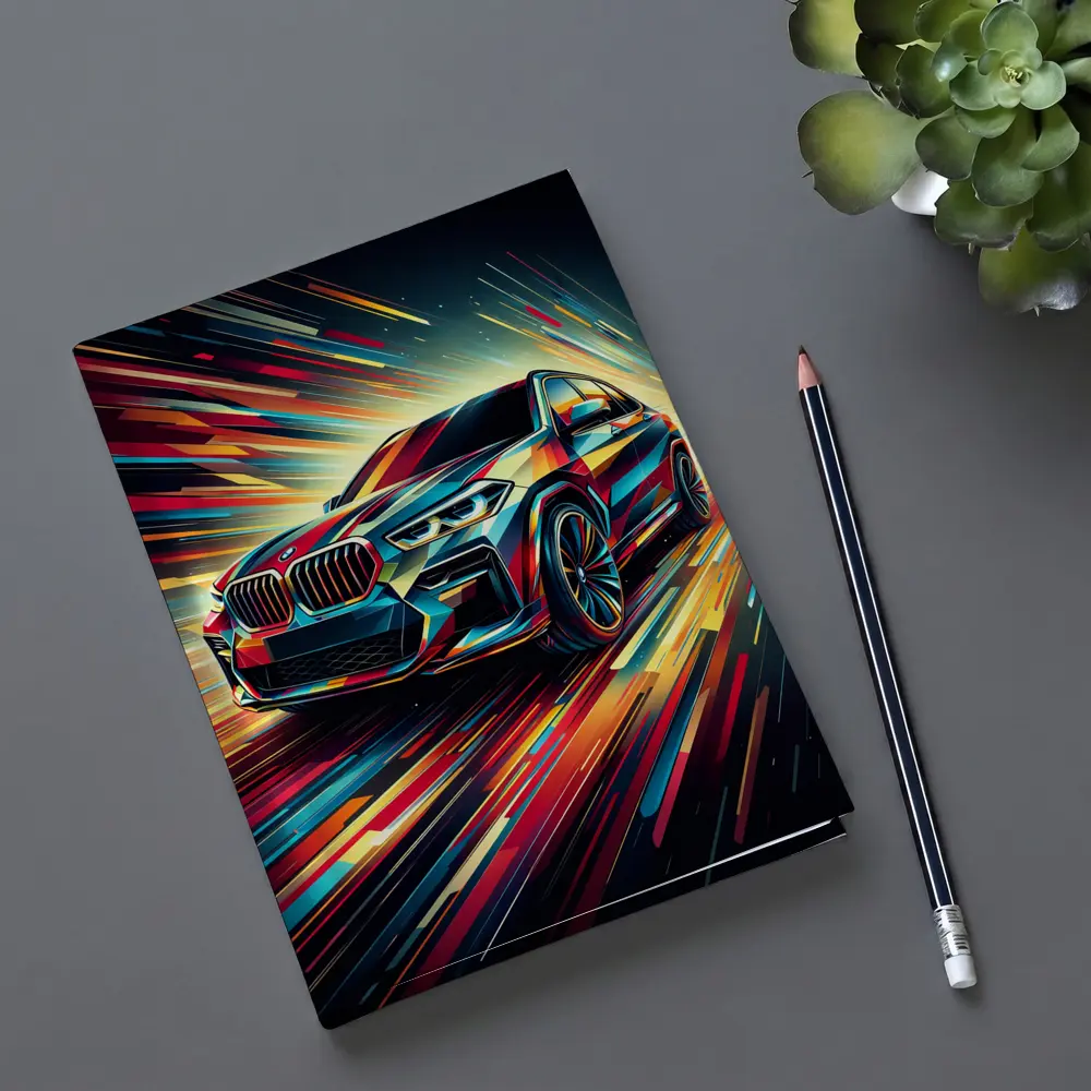 BMW X5 Abstract Dynamic Speed Art – Notebooks