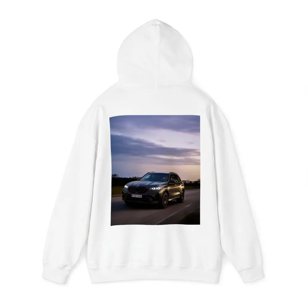 BMW X5M Black SUV Dusk Road Drive – Hoodies