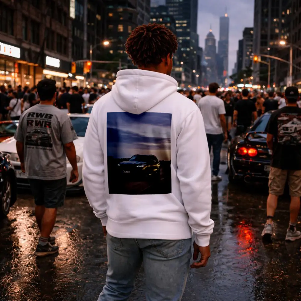 BMW X5M Black SUV Dusk Road Drive – Hoodies