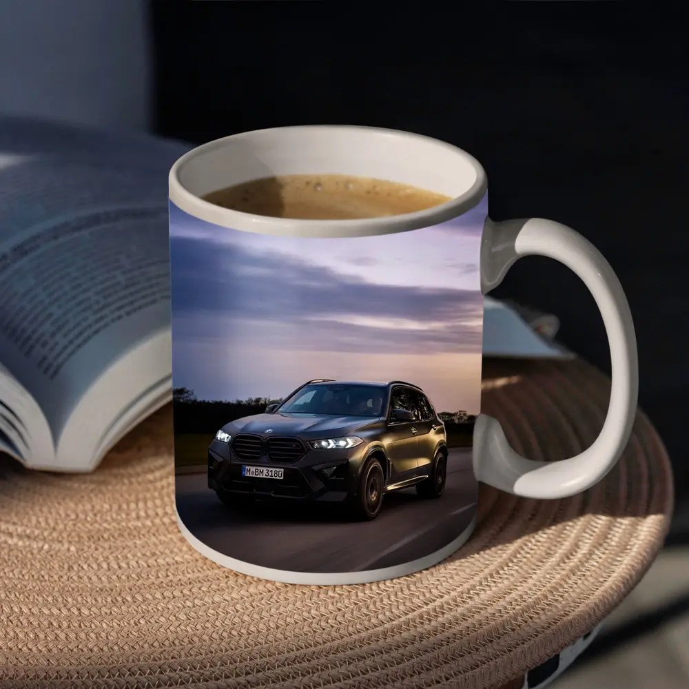 BMW X5M Black SUV Dusk Road Drive – Mugs