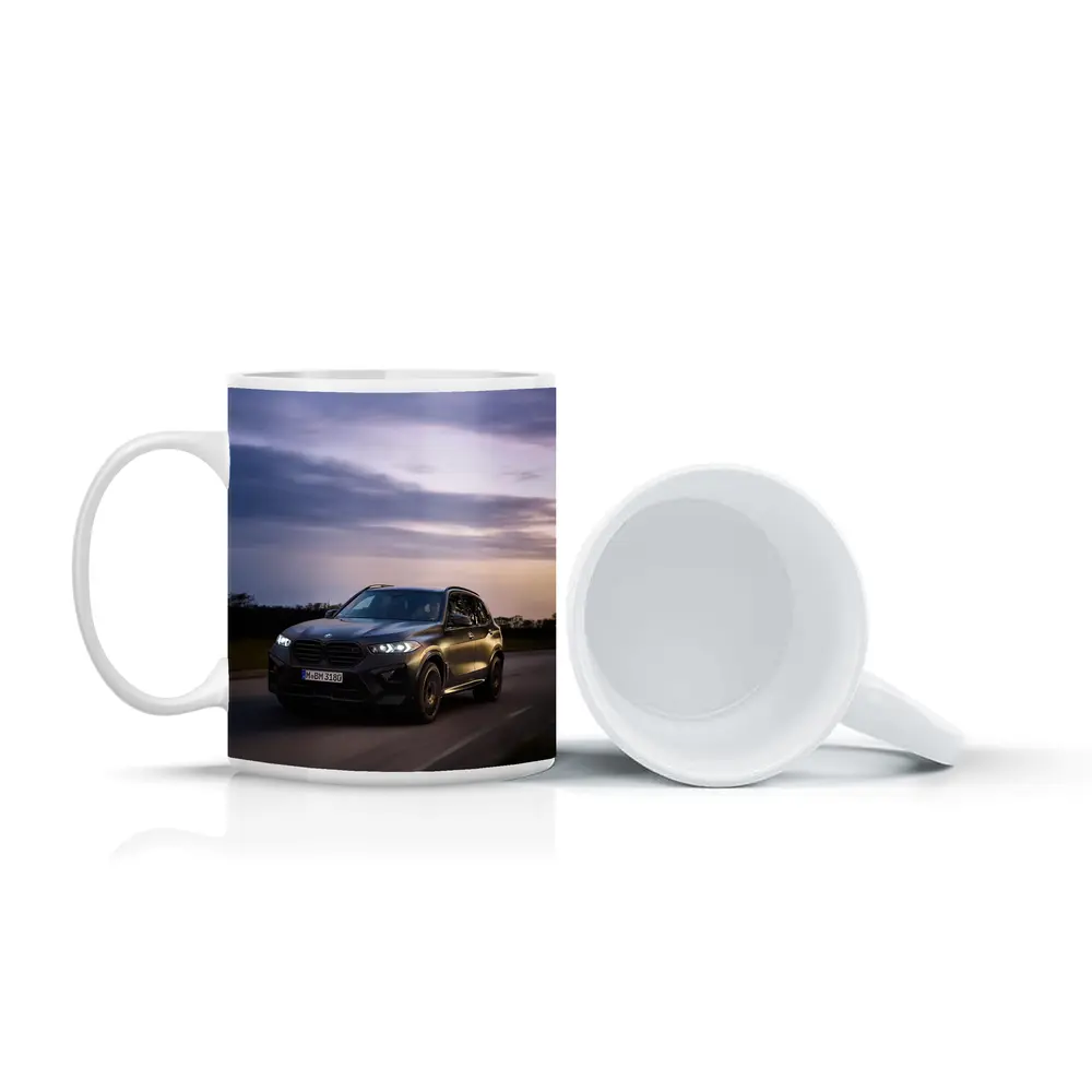 BMW X5M Black SUV Dusk Road Drive – Mugs
