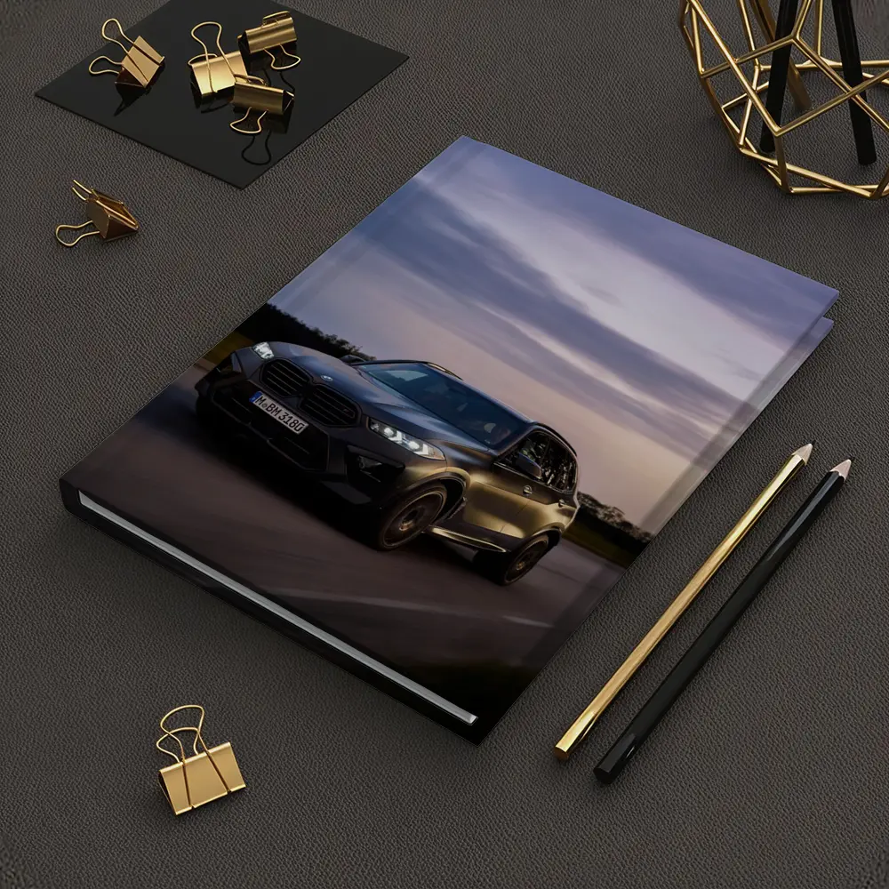 BMW X5M Black SUV Dusk Road Drive – Notebooks