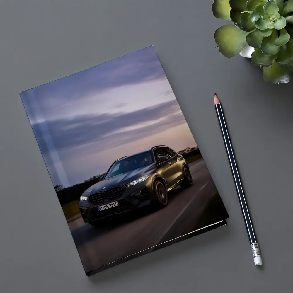 BMW X5M Black SUV Dusk Road Drive – Notebooks