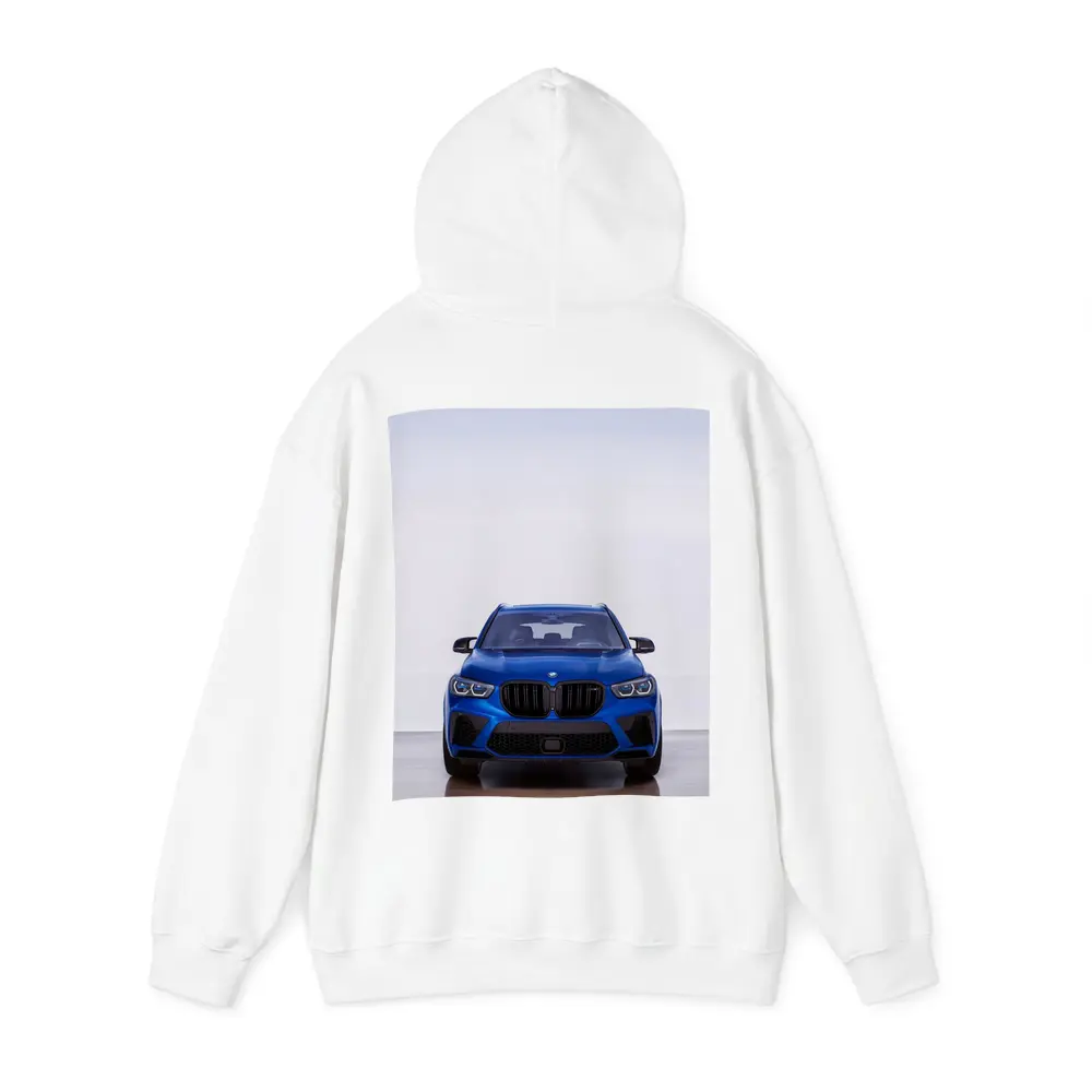 BMW X5 M Competition Blue Studio Shot – Hoodies