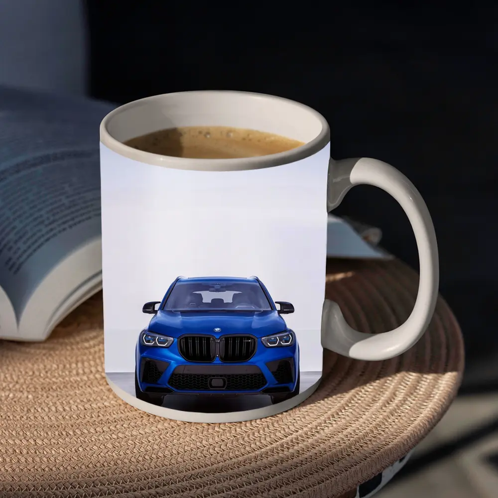 BMW X5 M Competition Blue Studio Shot – Mugs