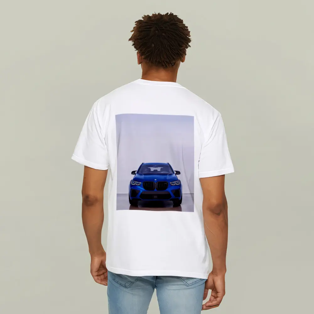 BMW X5 M Competition Blue Studio Shot – T-Shirts