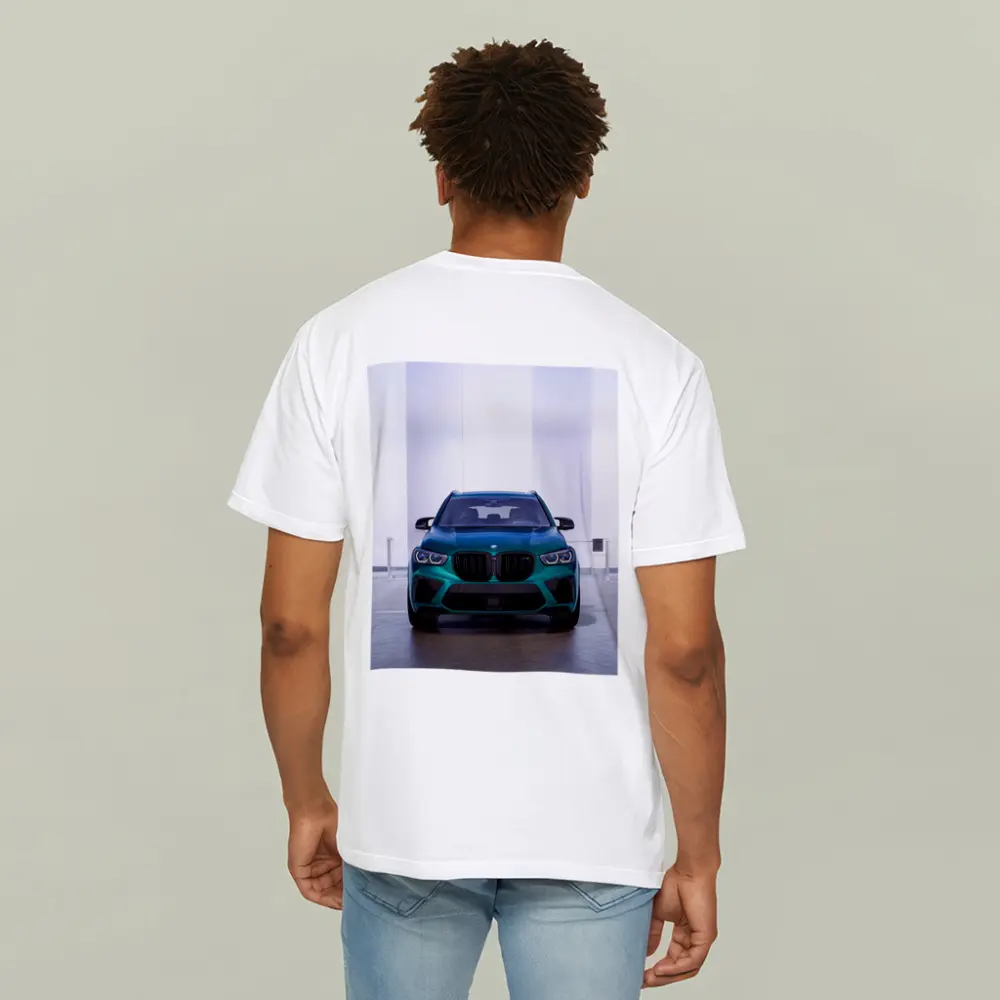 BMW X5M Competition Teal Front Studio – T-Shirts