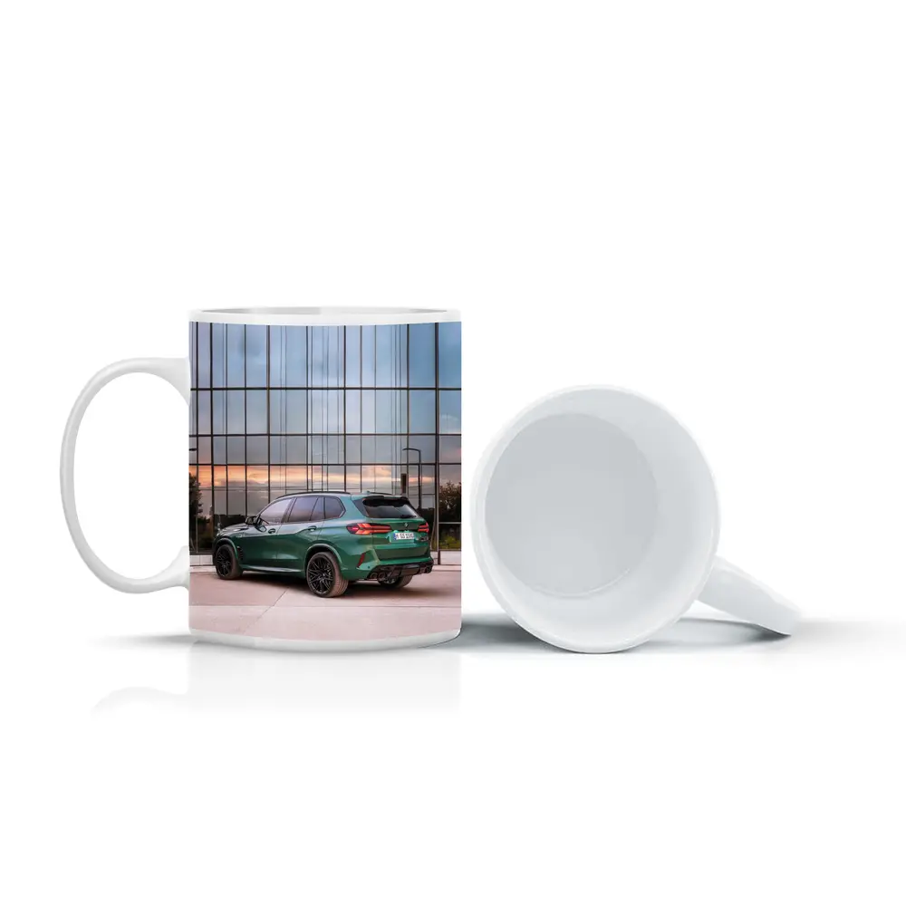 BMW X5M Competition Dark Green Glass Building – Mugs