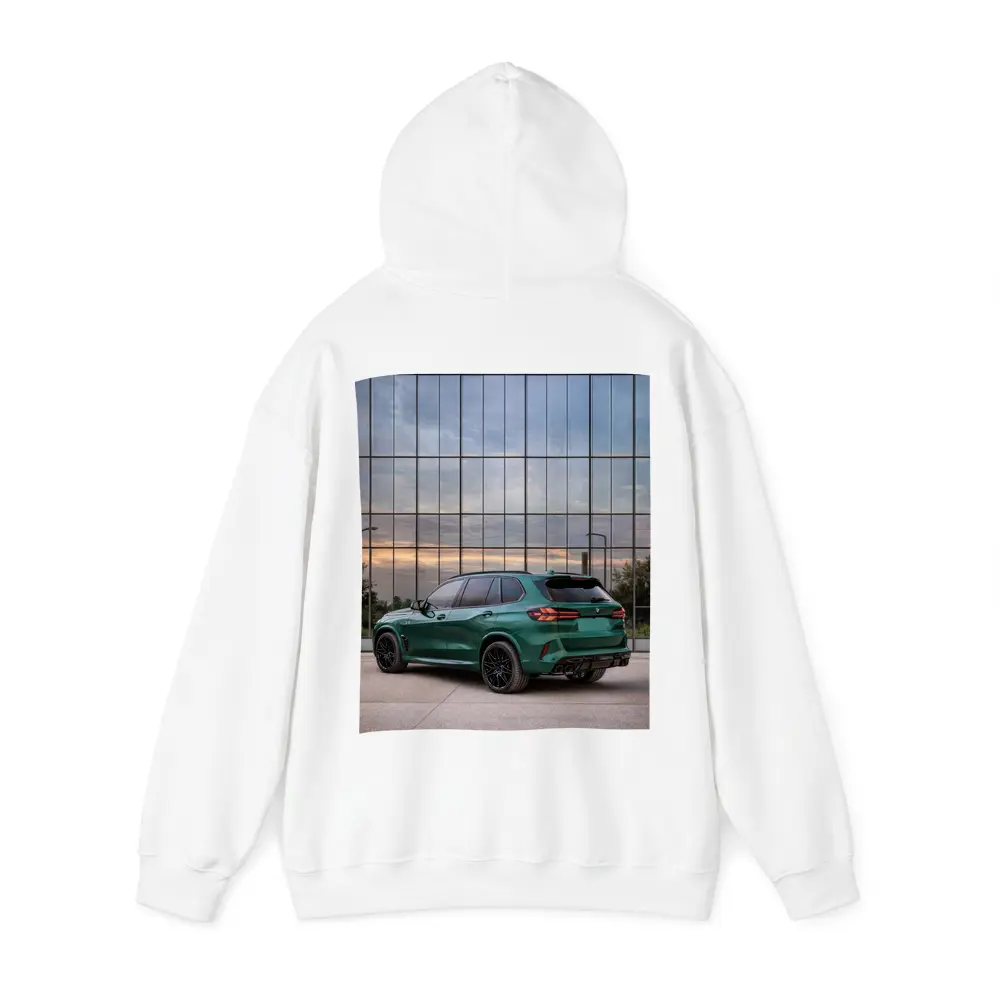 BMW X5M Competition Green Glass Building – Hoodies