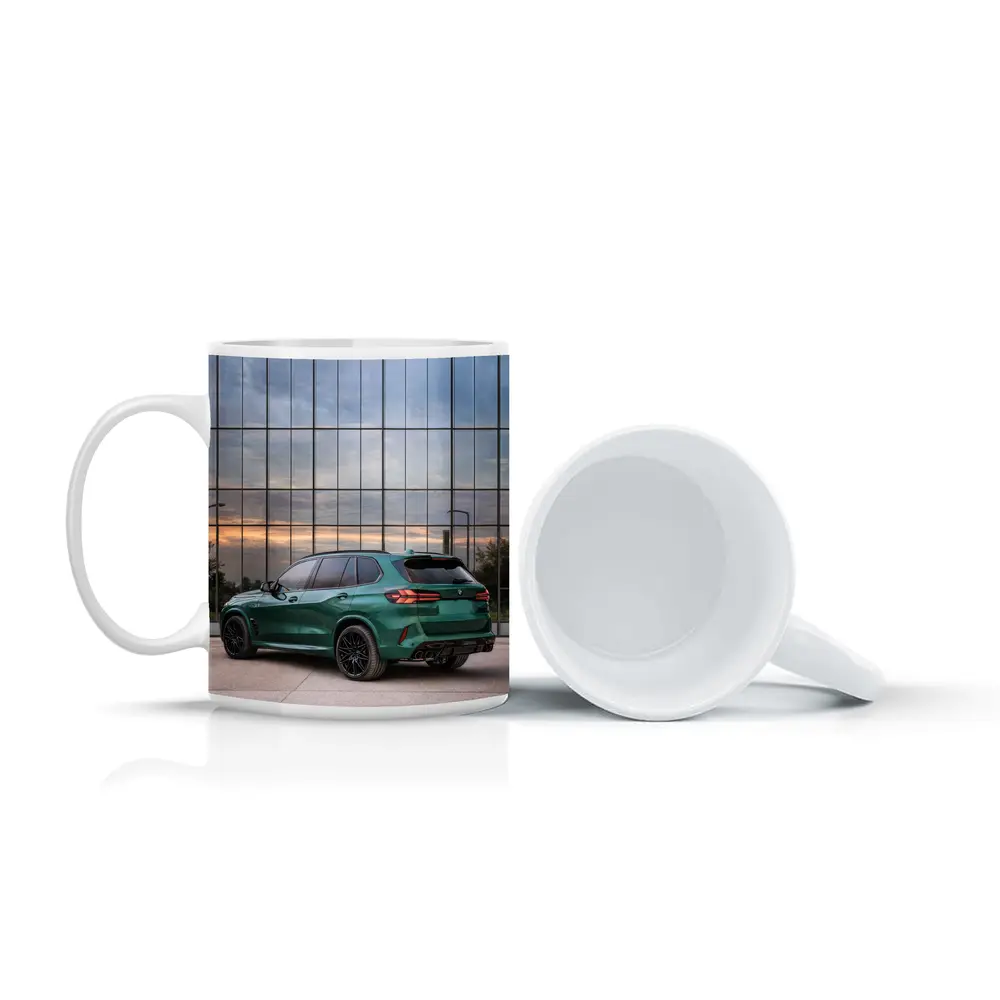 BMW X5M Competition Green Glass Building – Mugs