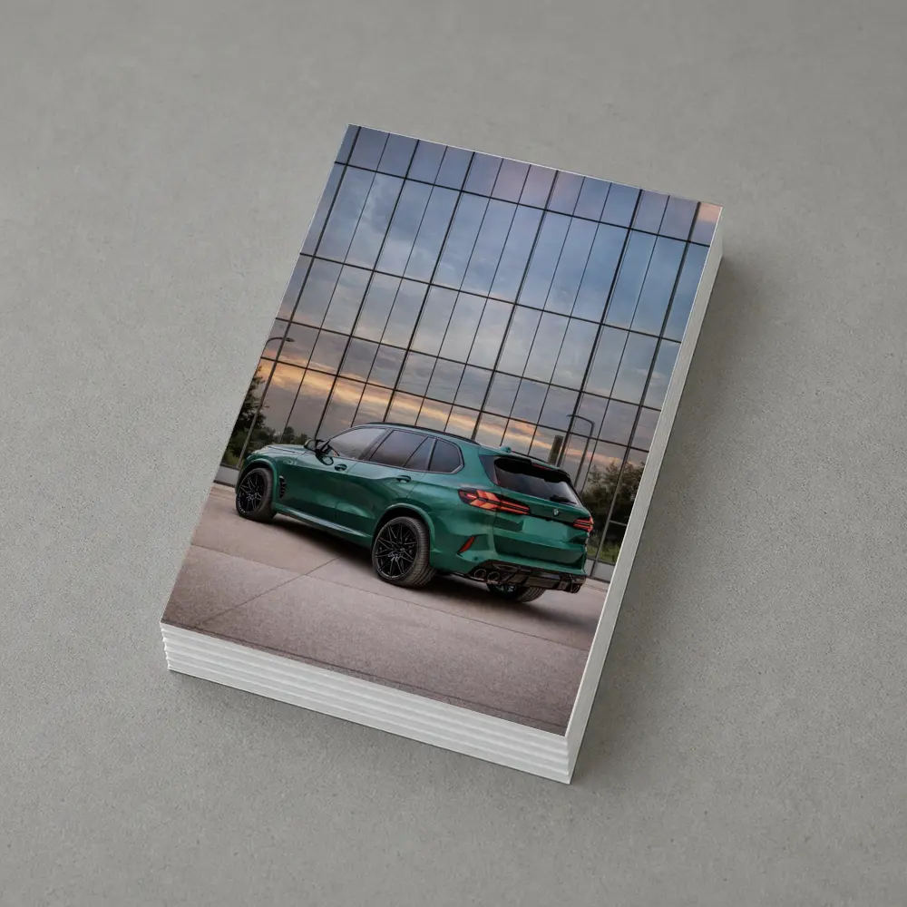 BMW X5M Competition Green Glass Building – Postcards