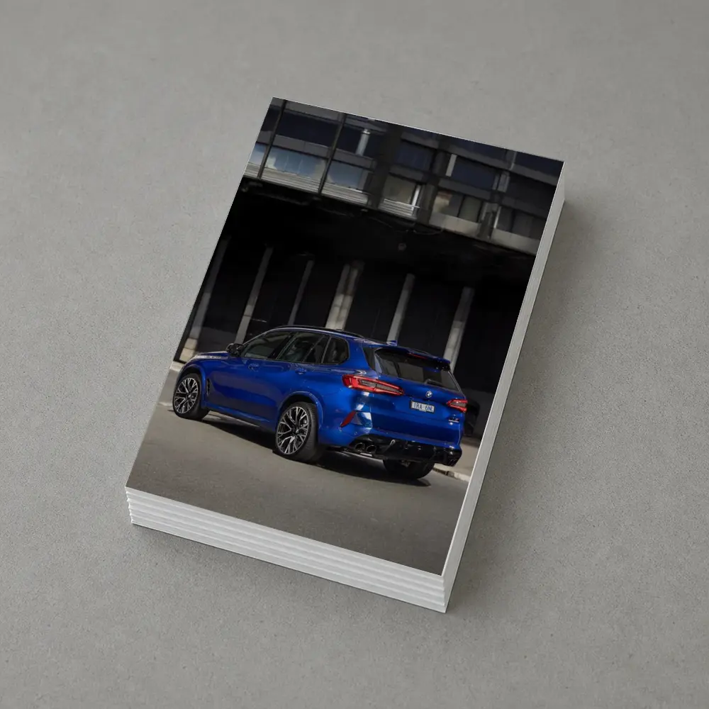 BMW X5M Competition Blue Urban Street – Postcards