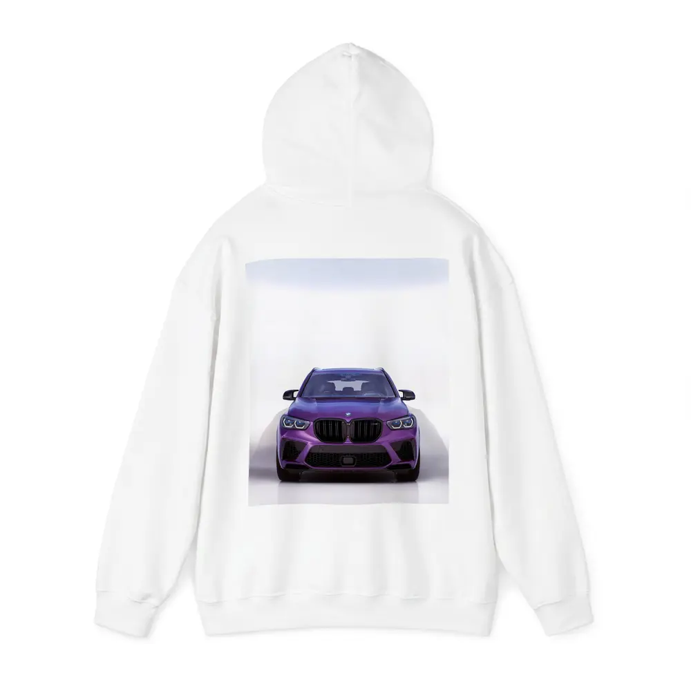 BMW X5 M Competition Purple Front View – Hoodies