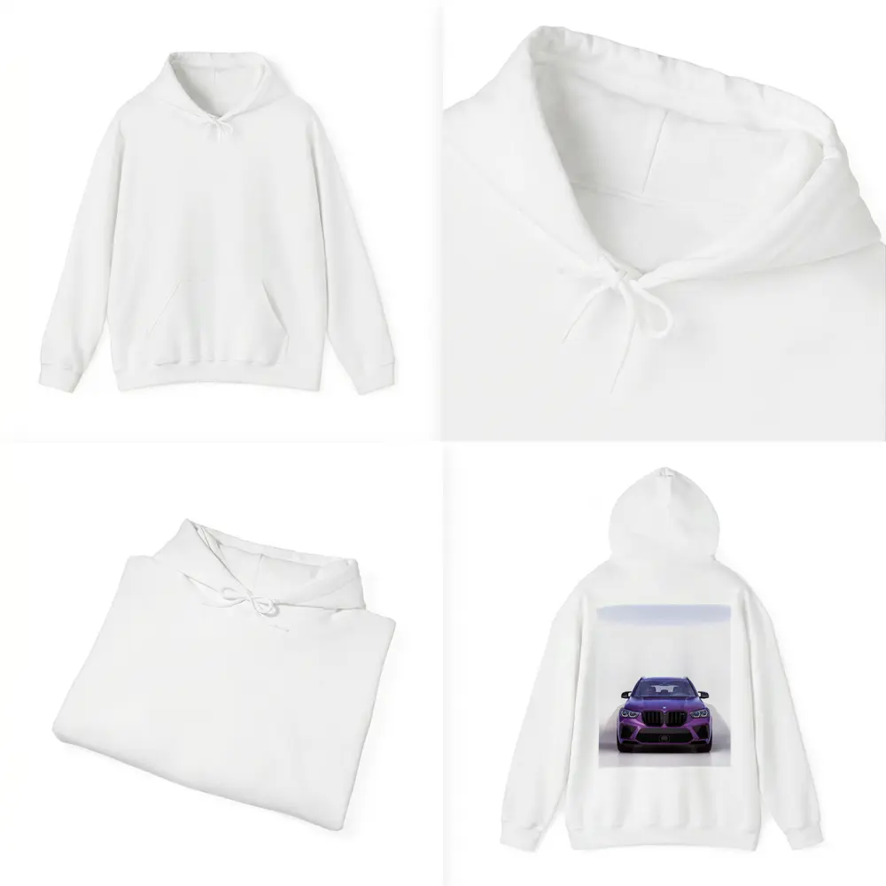 BMW X5 M Competition Purple Front View – Hoodies