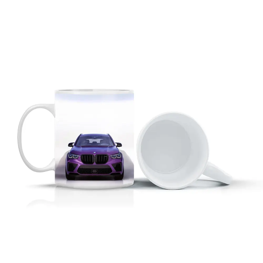 BMW X5 M Competition Purple Front View – Mugs