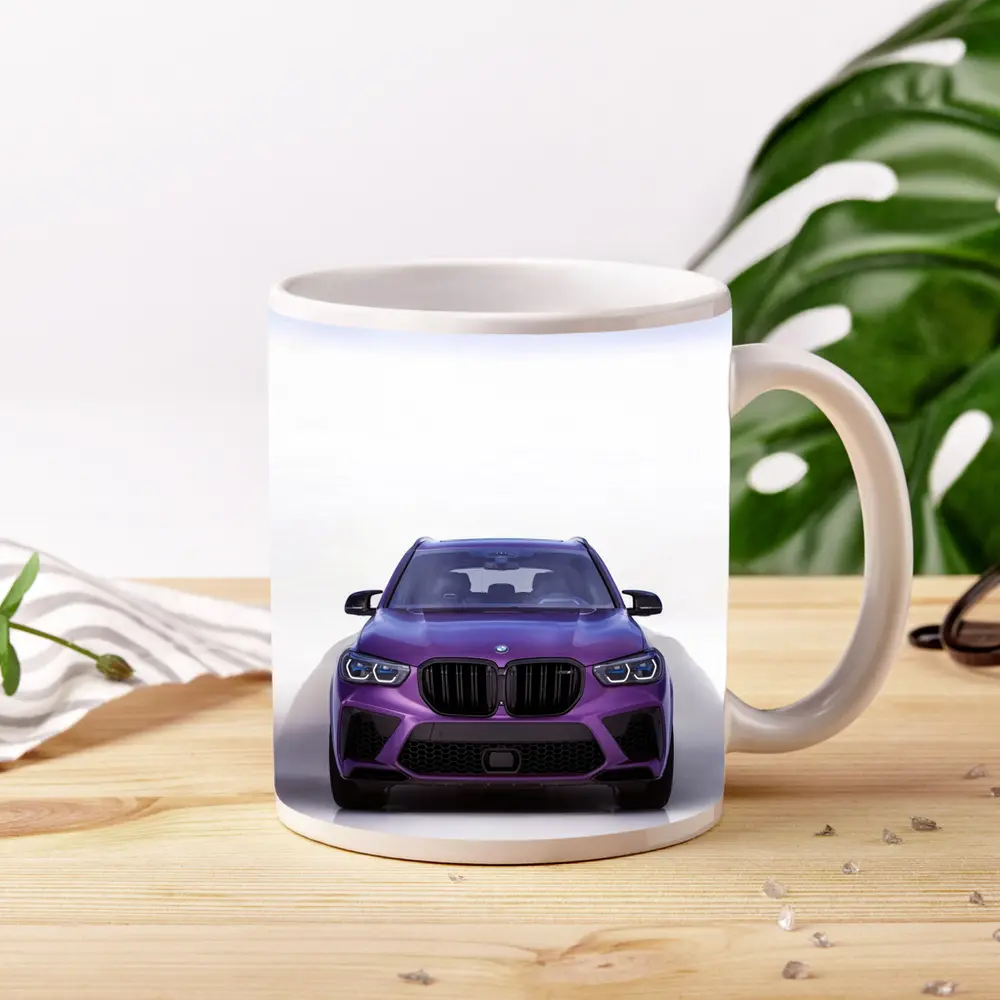 BMW X5 M Competition Purple Front View – Mugs