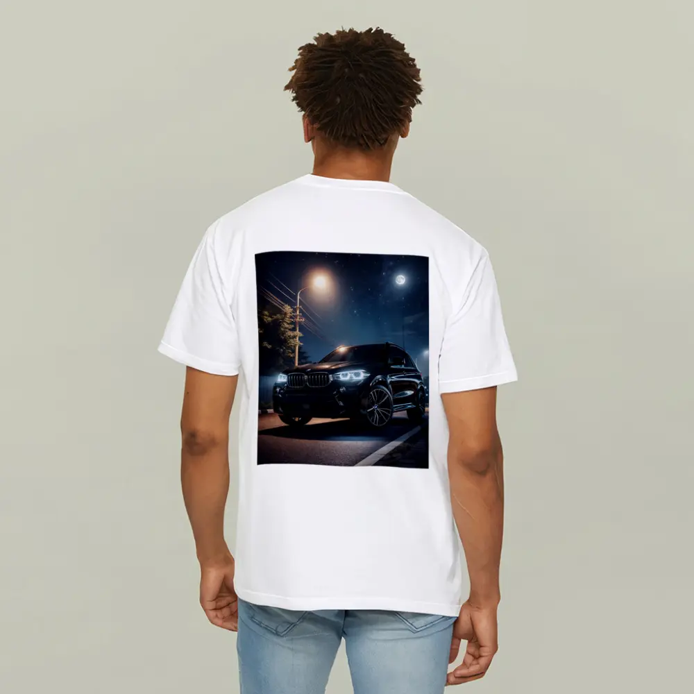BMW X5M Black SUV Night Street – T-Shirts