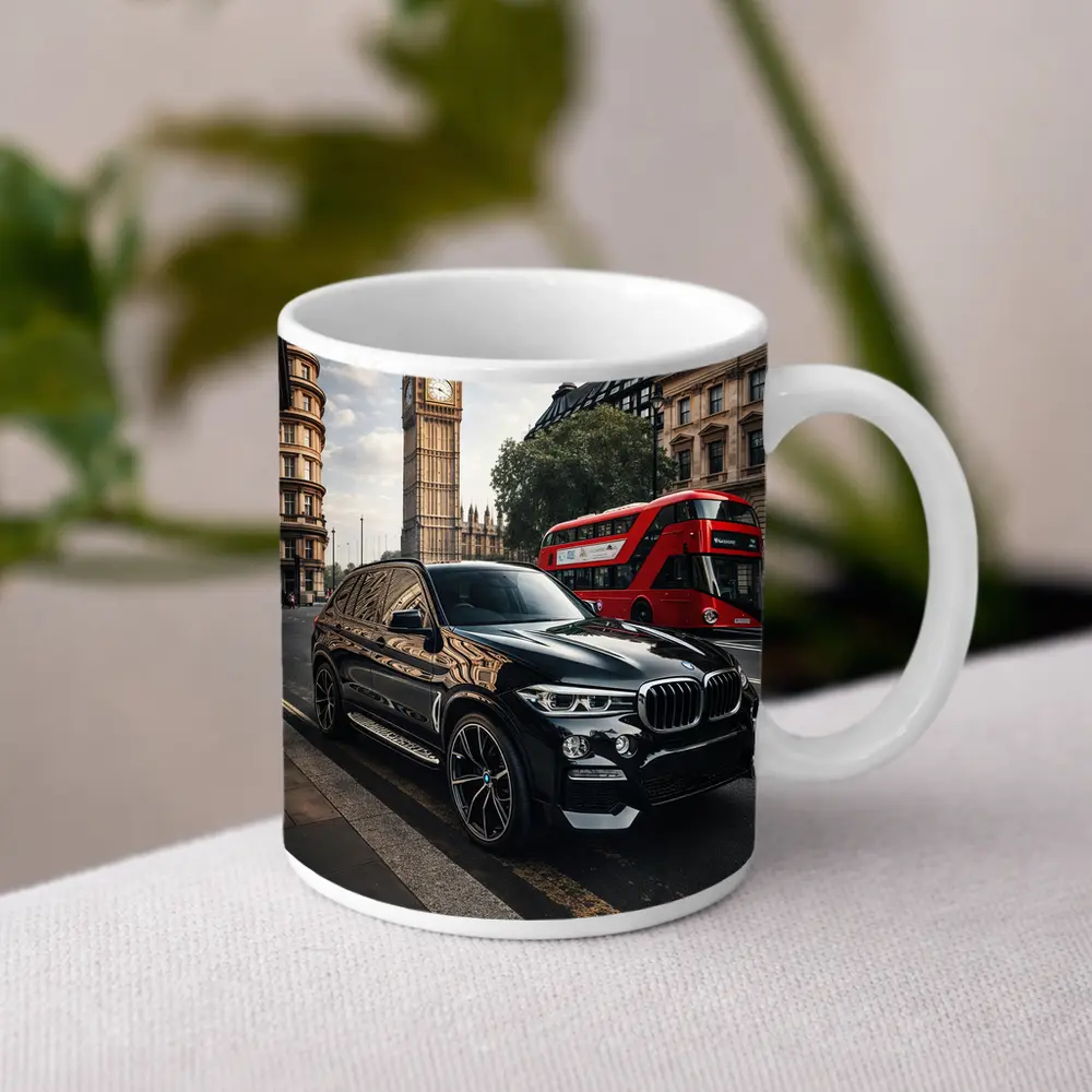 BMW X5 Black SUV London Big Ben – Mugs