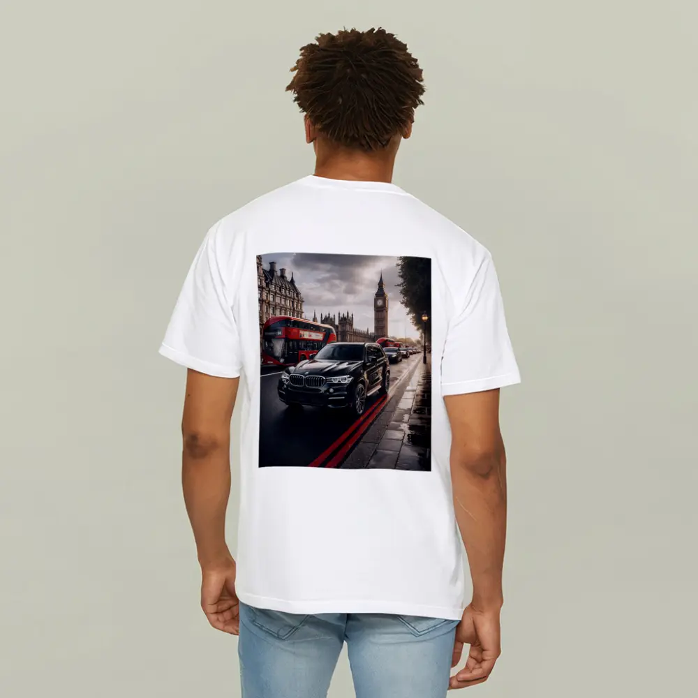 BMW X5 Black London Big Ben Street – T-Shirts