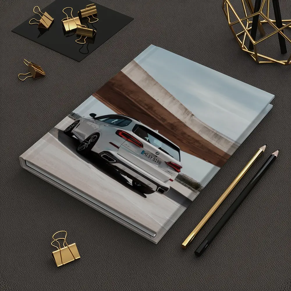 BMW X5 White SUV Urban Parking – Notebooks