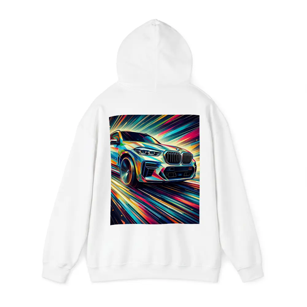 BMW X5M Abstract Dynamic Colorful Speed Art – Hoodies