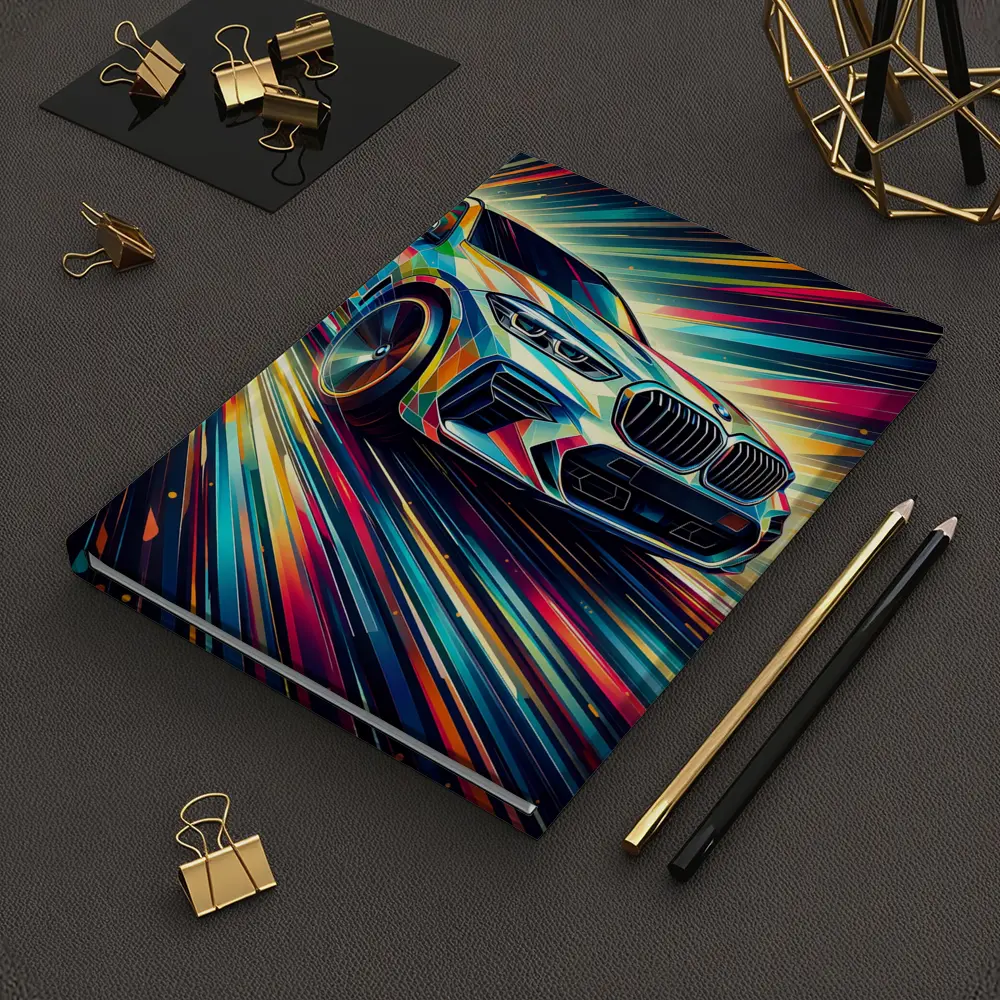 BMW X5M Abstract Dynamic Colorful Speed Art – Notebooks