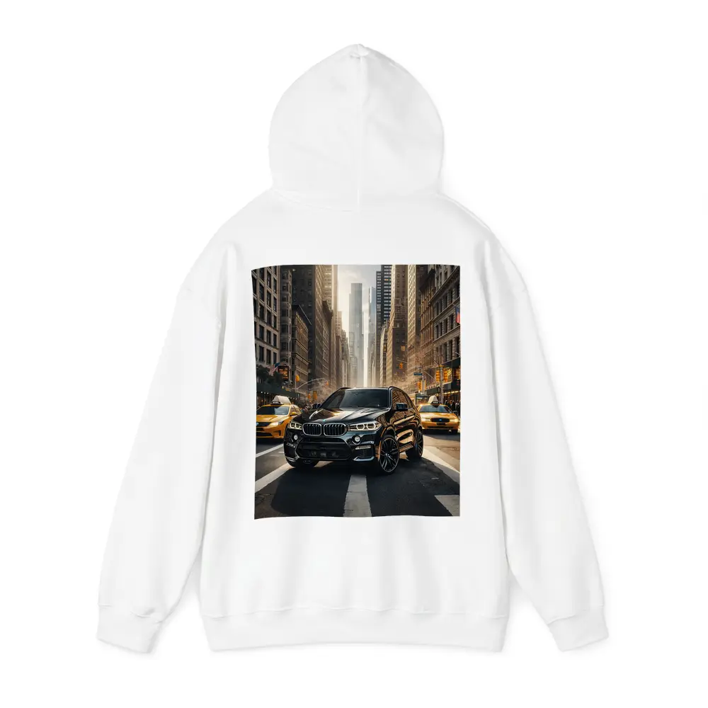 BMW X5M Black SUV New York City Street – Hoodies