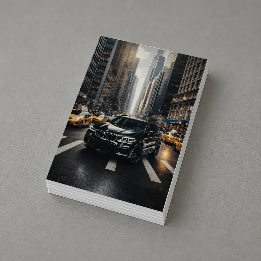 BMW X3 Black SUV New York City Street – Postcards