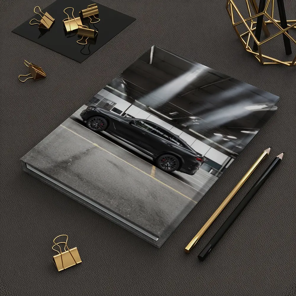 BMW X6 Black Parking Garage Side View – Notebooks