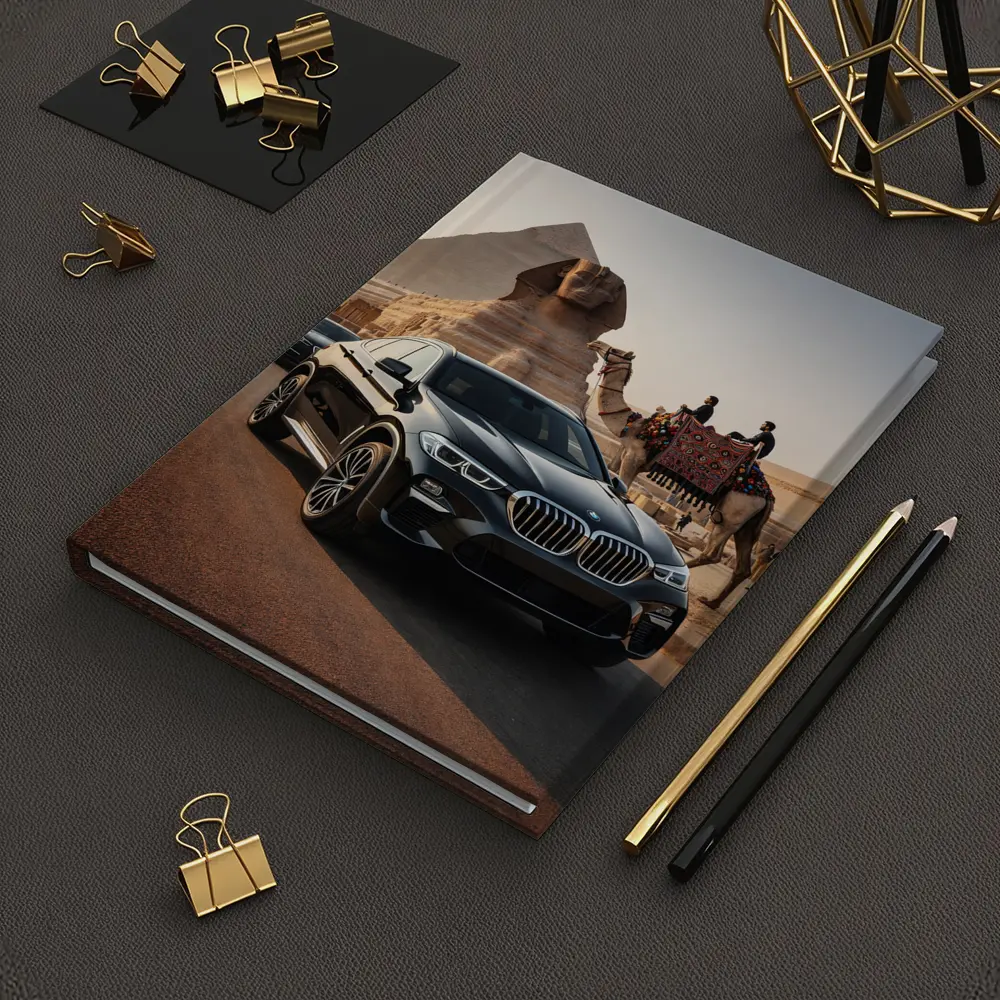 BMW X6 Black Pyramids Egypt Desert Scene – Notebooks