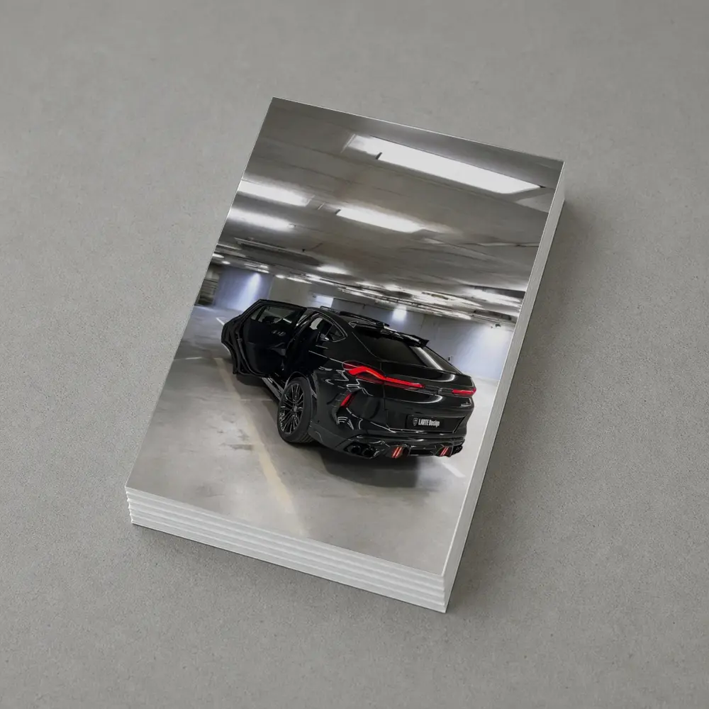 BMW X6M Competition Black Parking Garage – Postcards