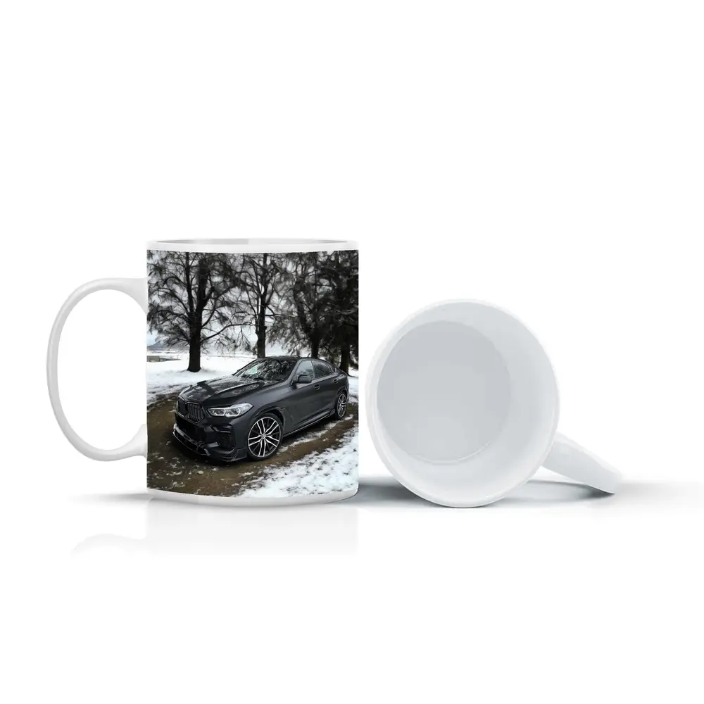 BMW X6M Competition Matte Black Winter Setting – Mugs