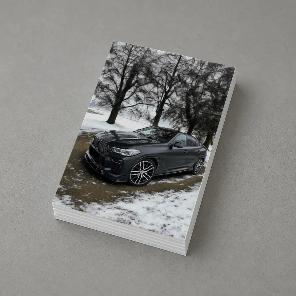 BMW X6M Competition Matte Black Winter Setting – Postcards