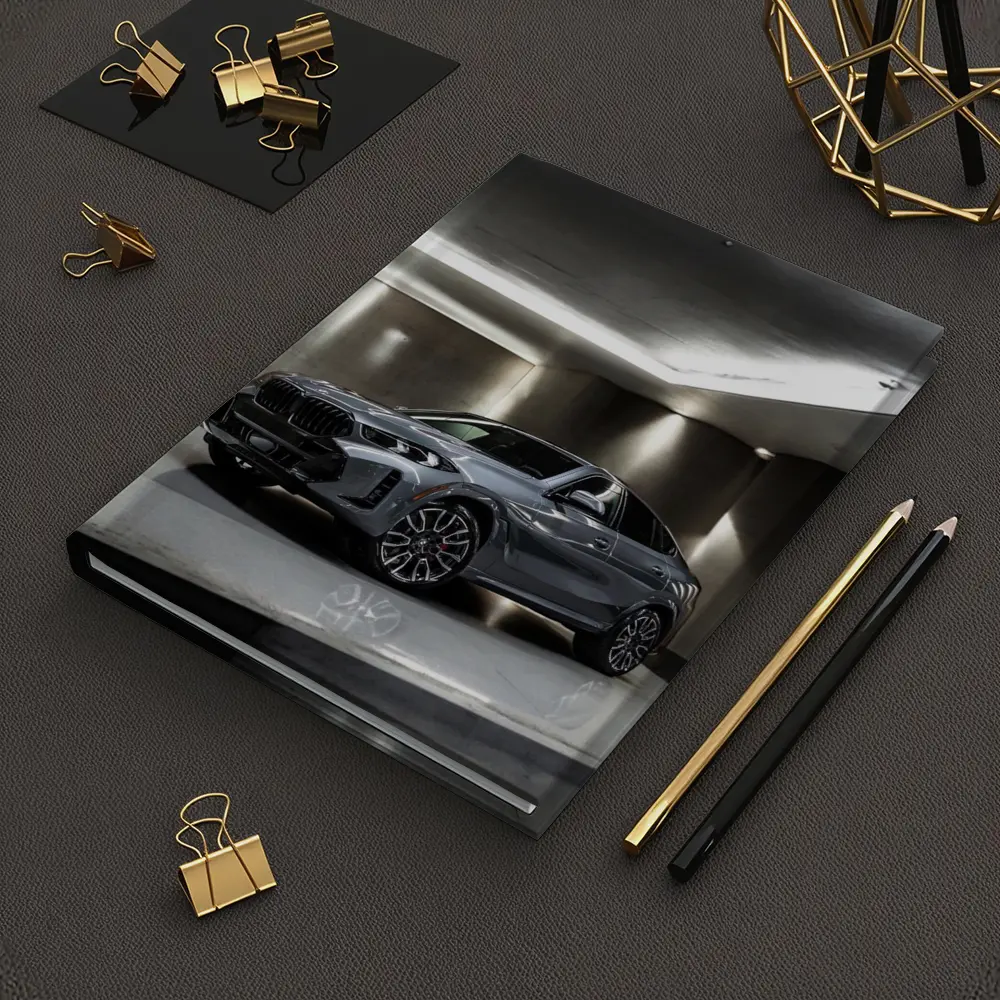 BMW X6 Gray Parked Indoor Garage Setting – Notebooks
