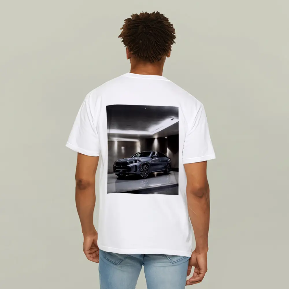 BMW X6 Gray Parked Indoor Garage Setting – T-Shirts