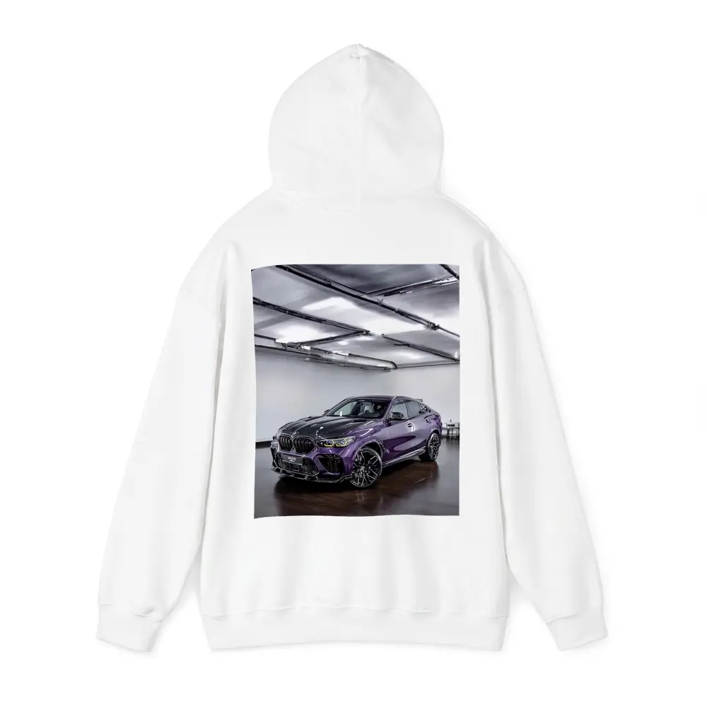 BMW X6 M Competition Purple Indoor Garage – Hoodies