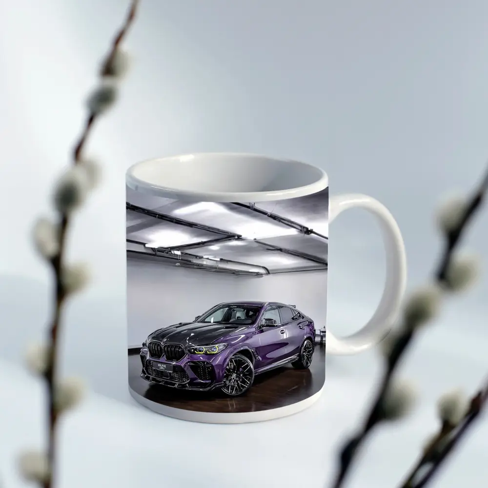 BMW X6 M Competition Purple Indoor Garage – Mugs