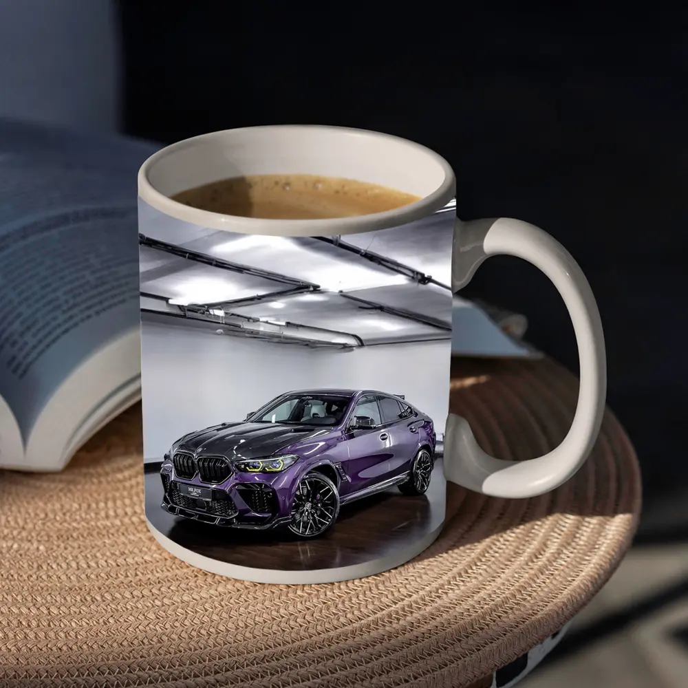 BMW X6 M Competition Purple Indoor Garage – Mugs
