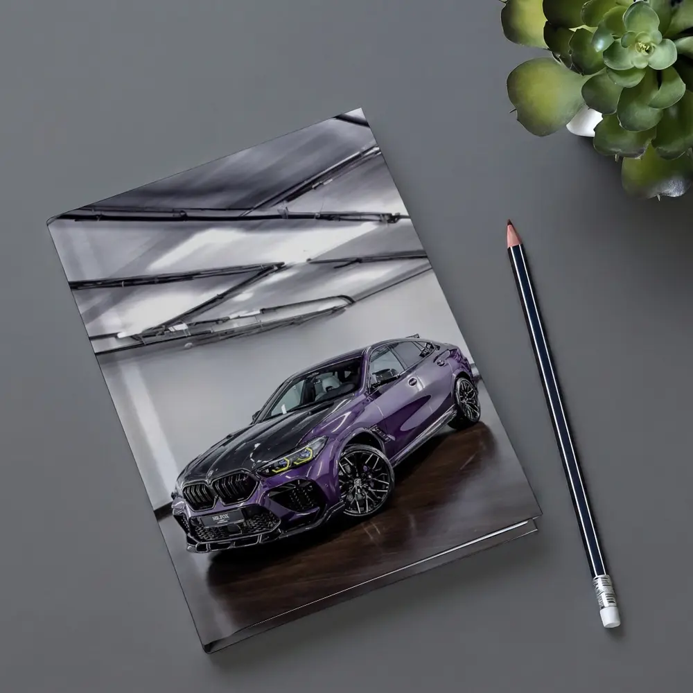 BMW X6 M Competition Purple Indoor Garage – Notebooks