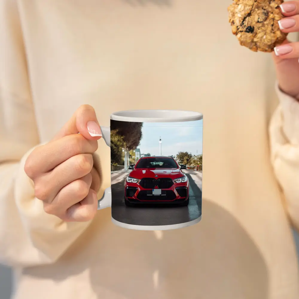 BMW X6 M Competition Red Street Shot – Mugs
