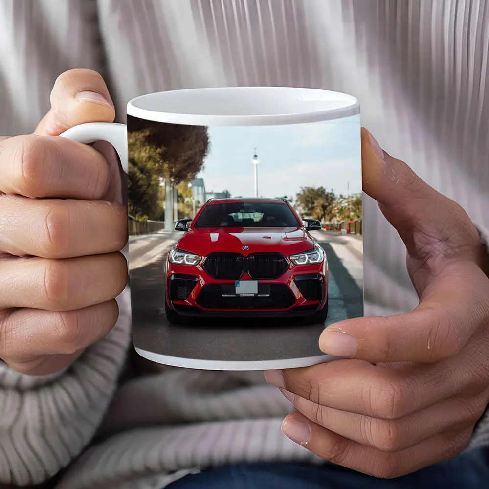 BMW X6 M Competition Red Street Shot – Mugs