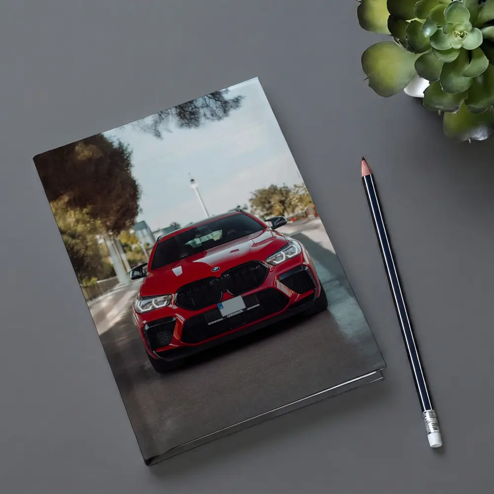 BMW X6 M Competition Red Street Shot – Notebooks